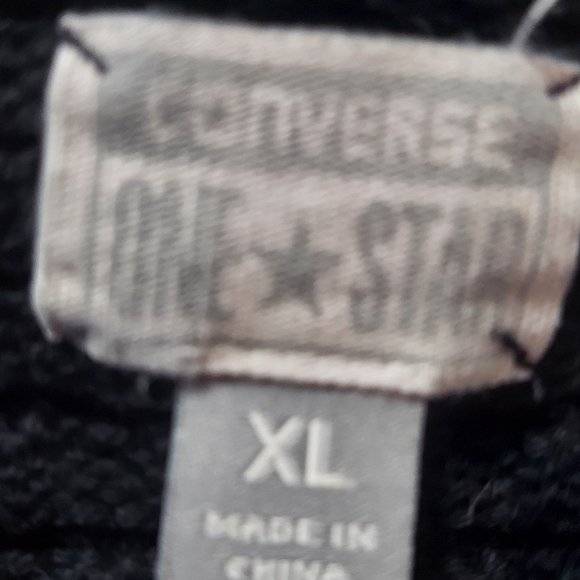 Converse Women's X-Large Open Front Cardigan Textured Black - Picture 2 of 8